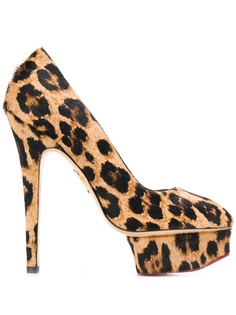 Charlotte Olympia туфли с леопардовым принтом