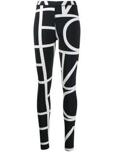 Toteme negative monogram leggings