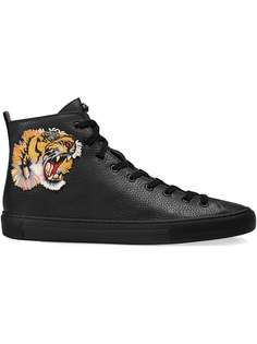 Gucci хайтопы с вышивкой тигра