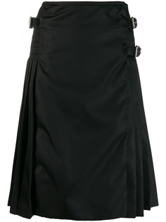 Prada gabardine A-line midi skirt