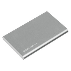 Внешний аккумулятор (Power Bank) REDLINE J01, 4000мAч, серебристый [ут000009486]