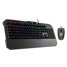 Комплект (клавиатура+мышь) ASUS TUF Gaming Combo K5 &amp; M5, USB, проводной, серый [90mp01a0-b0ra00]