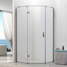 Душевой уголок Trapez 331 80x80 профиль Хром стекло прозрачное Elegansa