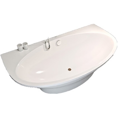 Ванна из искусственного камня Мальта 189x96 Белая Aquastone