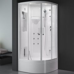 Душевая кабина WU106B 95x95 профиль Белый стекло прозрачное Ssww