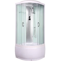 Душевая кабина Nemi T08 80x80 стекло прозрачное профиль Белый Luxus