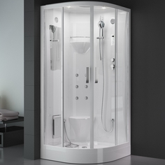 Душевая кабина WU106A 95x95 профиль Белый стекло прозрачное Ssww