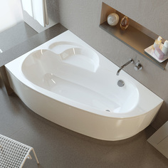 Акриловая ванна Terra 170 цвет белый. Левая ориентация. Alpen