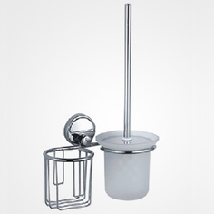 Ершик для унитаза с держателем освежителя G1610-1 Хром Groneo