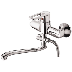 Смеситель для ванны Pikus R1403 универсальный Хром Raiber