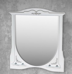 Зеркало Luise 100 Белый матовый/серебро Edelform
