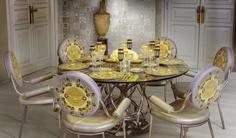 Керамическая плитка Gold Profilo Met. greca Ottone 1х60 бордюр Versace Home