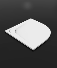 Поддон Boomerang 1000х1000 радиусный Белый Vayer