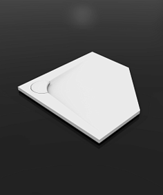 Поддон Boomerang 800х800 призматичный Белый Vayer