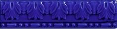 Керамическая плитка Cas Moldura Relieve Azul бордюр 5х20
