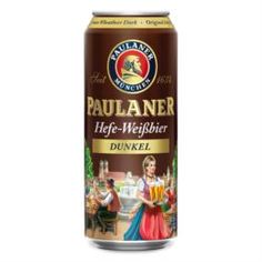Пиво темное нефильтрованное Paulaner Hefe-Weissbier Dunkel 0,5 л