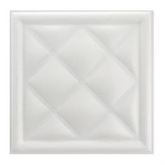 Декоративные панели Панель 3D Плитстен Шерлок Белый 40 х 40 см