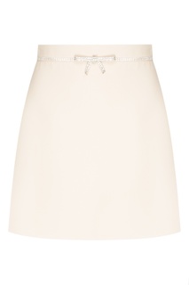 Короткая юбка с кристаллами Miu Miu