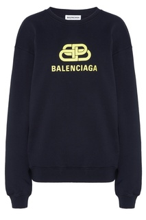 Черный свитшот с логотипом BB Balenciaga