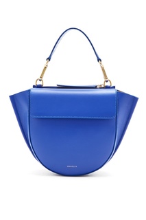 Синяя кожаная мини-сумка Hortensia Wandler