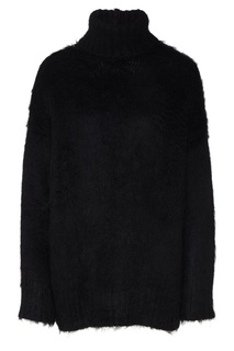 Фактурный черный свитер оверсайз No21