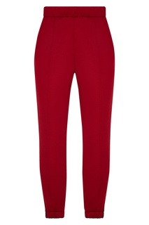 Красные брюки с лампасами и логотипом Alexanderwang.T