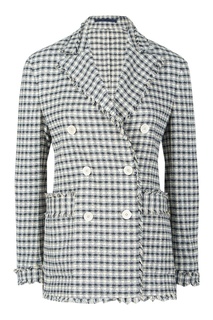 Двубортный жакет в клетку Eleventy