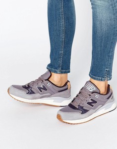 Серые кроссовки на каучуковой подошве New Balance 530 - Серый