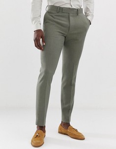 Зауженные брюки цвета хаки ASOS DESIGN - Зеленый