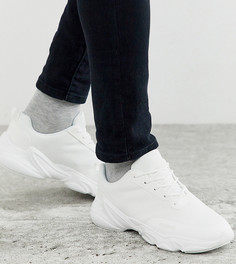 Белые сетчатые кроссовки для широкой стопы ASOS DESIGN - Белый
