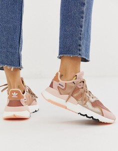 Кроссовки цвета розового золота adidas Originals - Nite Jogger - Золотой