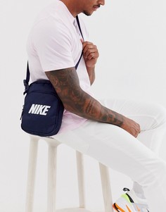 Темно-синяя сумка для авиапутешествий с логотипом Nike - Темно-синий