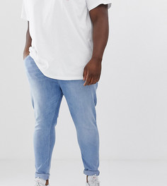 Светлые эластичные джинсы супероблегающего кроя ASOS DESIGN Plus - Синий