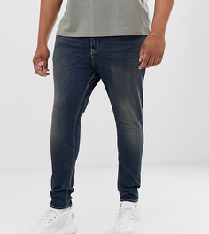 Эластичные джинсы с напылением ASOS DESIGN Plus - Синий