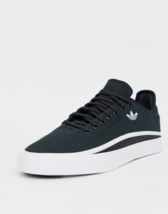 Черные замшевые кроссовки adidas Skateboarding - sabalo - Черный