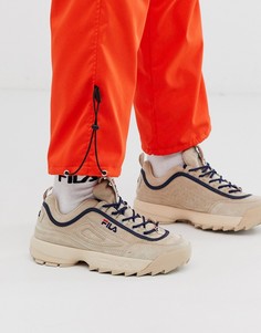 Кроссовки песочного цвета Fila Disruptor Lux - Белый