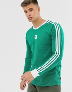 Зеленая футболка с длинными рукавами adidas Skateboarding - Зеленый