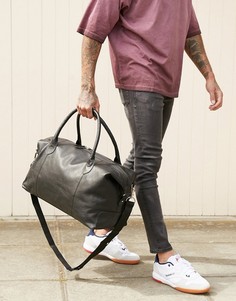 Черная кожаная сумка ASOS DESIGN - Черный