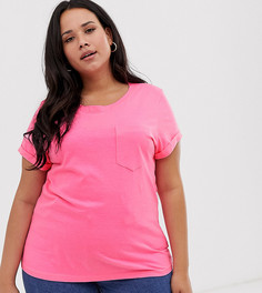 Свободная неоново-розовая футболка Brave Soul Plus - Розовый