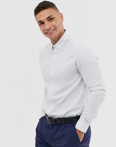 Голубая строгая рубашка классического кроя ASOS DESIGN - Синий