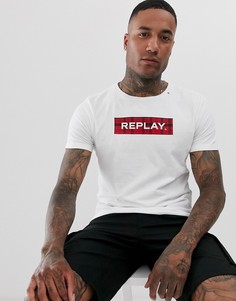 Белая футболка с логотипом Replay - Белый