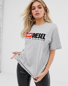 Футболка с логотипом Diesel - Серый