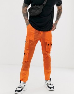 Оранжевые суженные книзу полупрозрачные брюки-карго ASOS DESIGN - Оранжевый