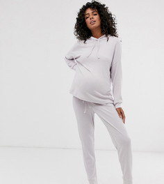 Спортивные штаны в рубчик для дома ASOS DESIGN Maternity - Фиолетовый