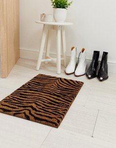 Придверный коврик с тигровым принтом Artsy - Коричневый