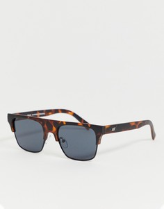 Солнцезащитные очки в черепаховой оправе с плоским верхом Le Specs cruel summer - Коричневый