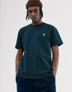 Темно-синяя футболка Carhartt WIP Chase - Синий