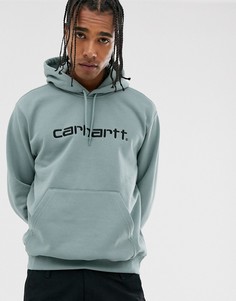 Дымчато-голубой свитшот с капюшоном Carhartt WIP Carhartt - Синий