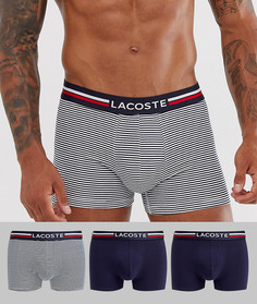 Набор из 3 боксеров-брифов цветов французского флага Lacoste - Мульти