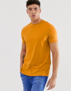 Коричневая футболка из органического хлопка с круглым вырезом ASOS DESIGN - Коричневый